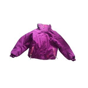 Spyder size 4 kids pink and purple ski type coat small to tall ski snow outdoor